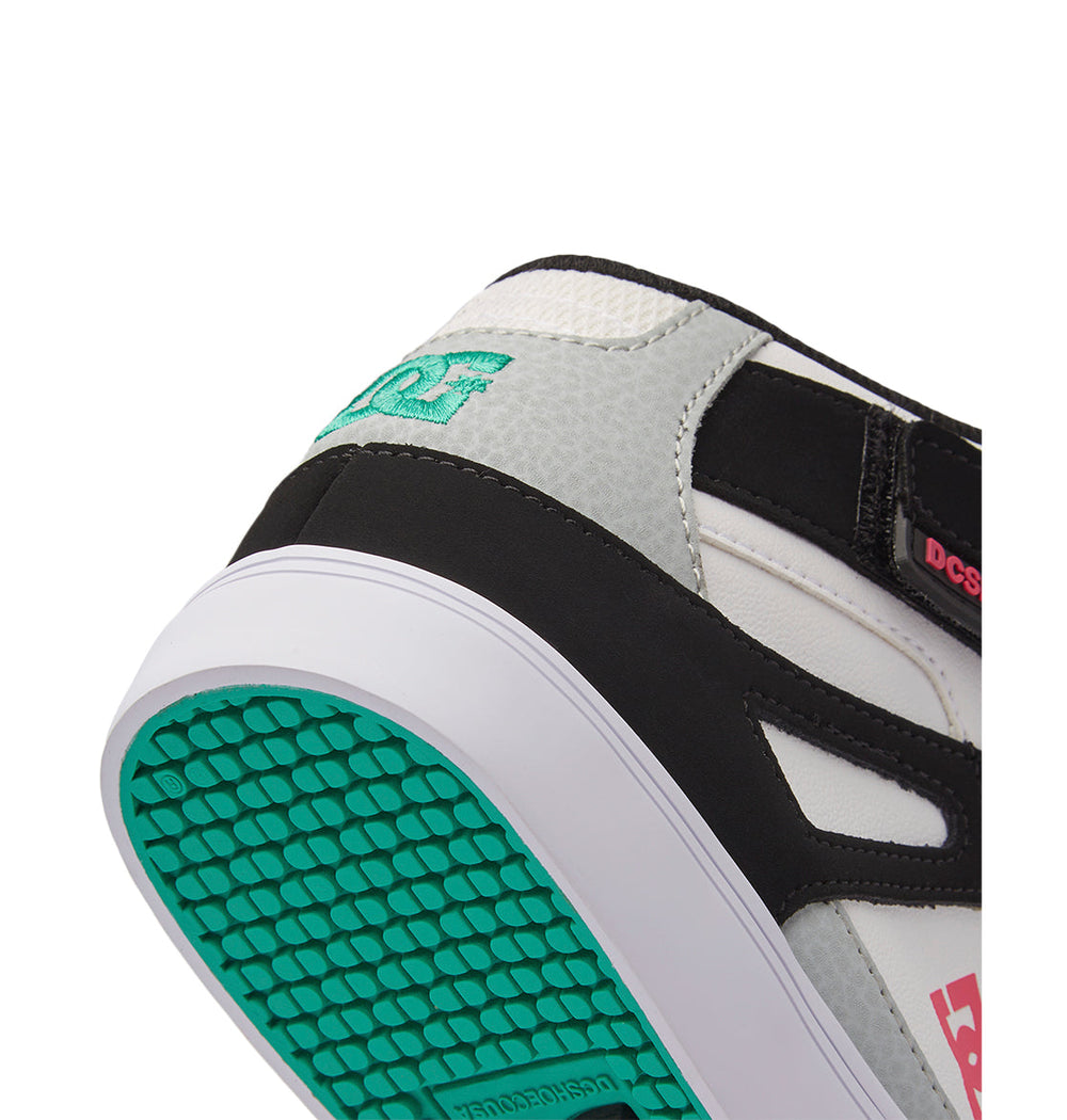 Pure High-Top Elastic Lace High-Top Shoes - Black/Blue/Pink | DC Shoes