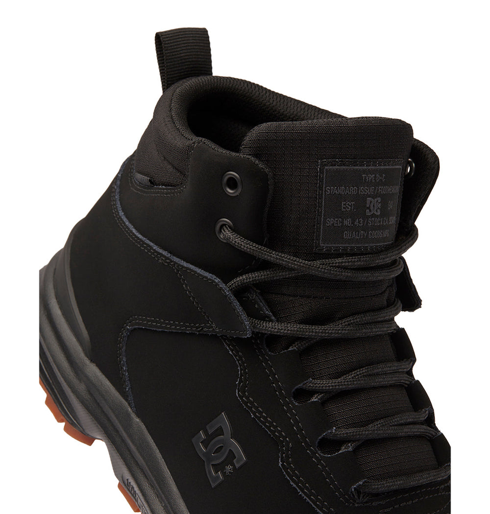 Mutiny Water-Resistant Boots - Black/Black/Black | DC Shoes