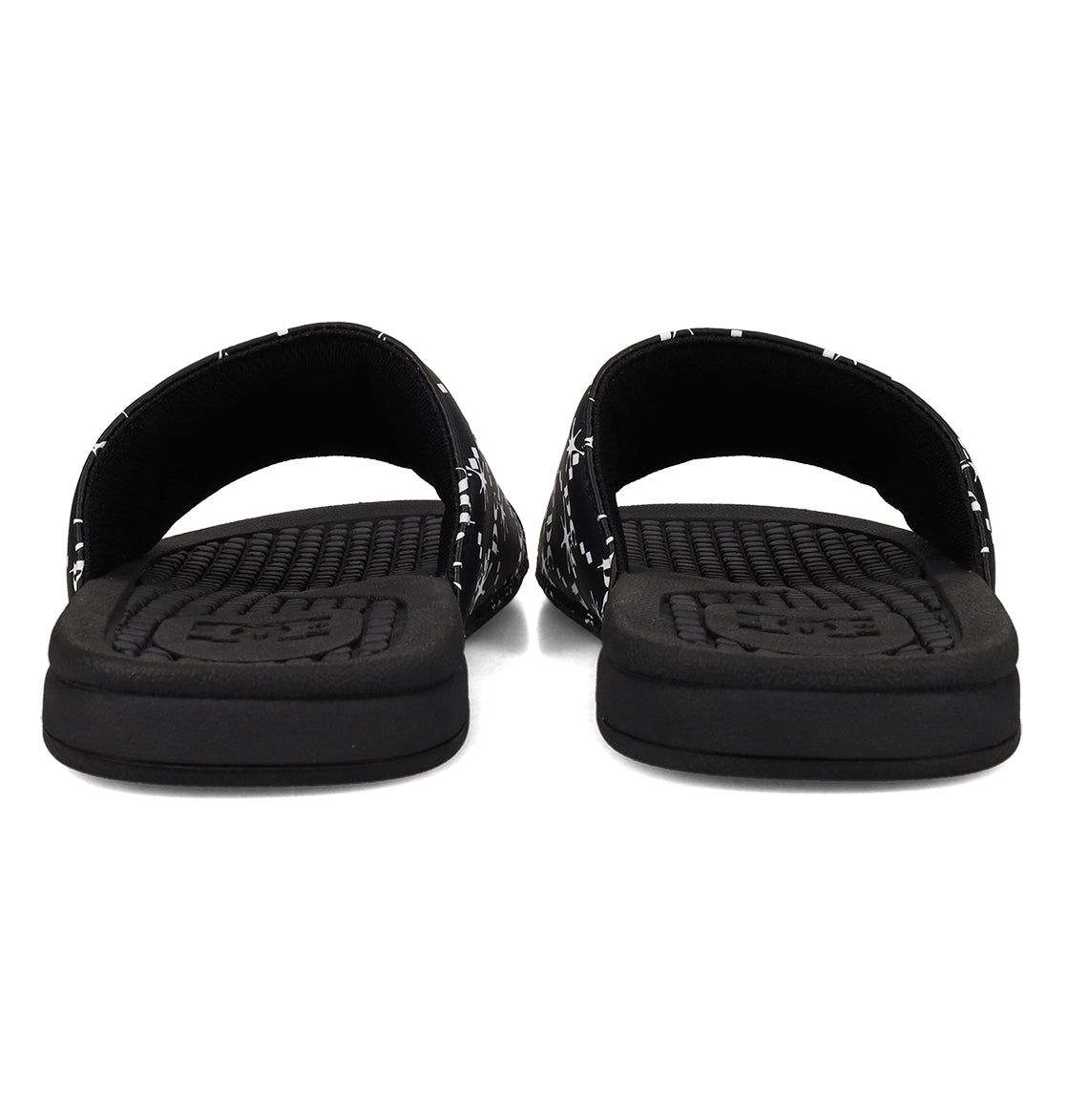 Bolsa Slides - Black/White Black/White | DC Shoes