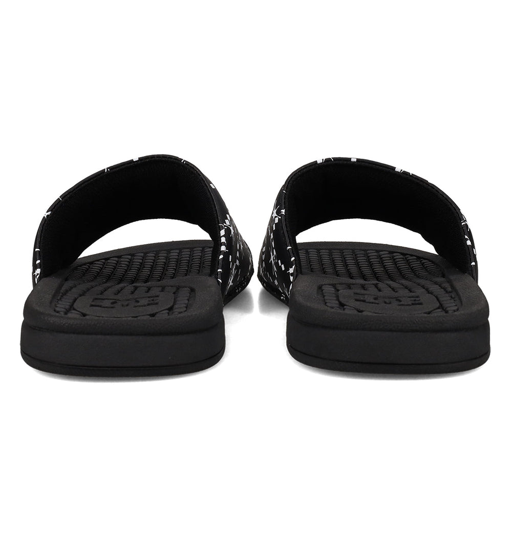 Bolsa Slides - Black/White Black/White | DC Shoes