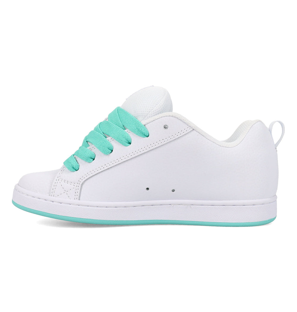Court Graffik Shoes - White/Aqua White/Aqua | DC Shoes