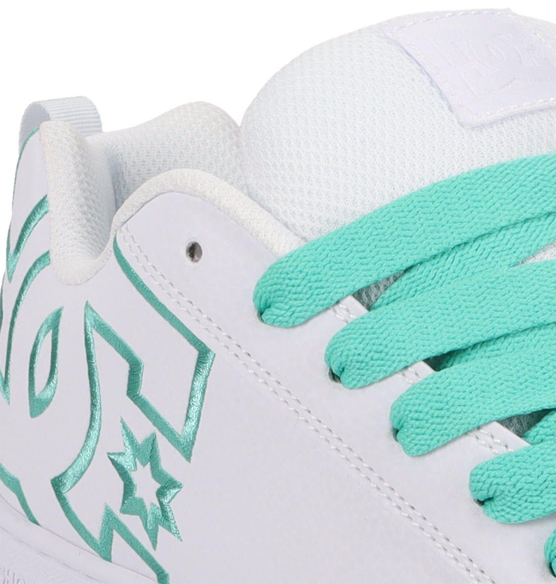Court Graffik Shoes - White/Aqua White/Aqua | DC Shoes