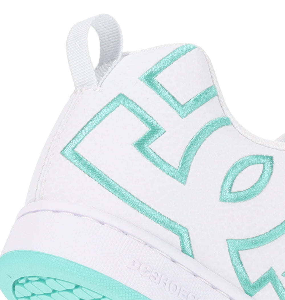 Court Graffik Shoes - White/Aqua White/Aqua | DC Shoes