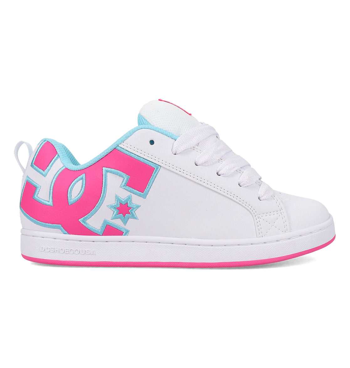 Court Graffik Shoes - Wh/Htpnk/Tur White/Hotpk/Turquoise | DC Shoes