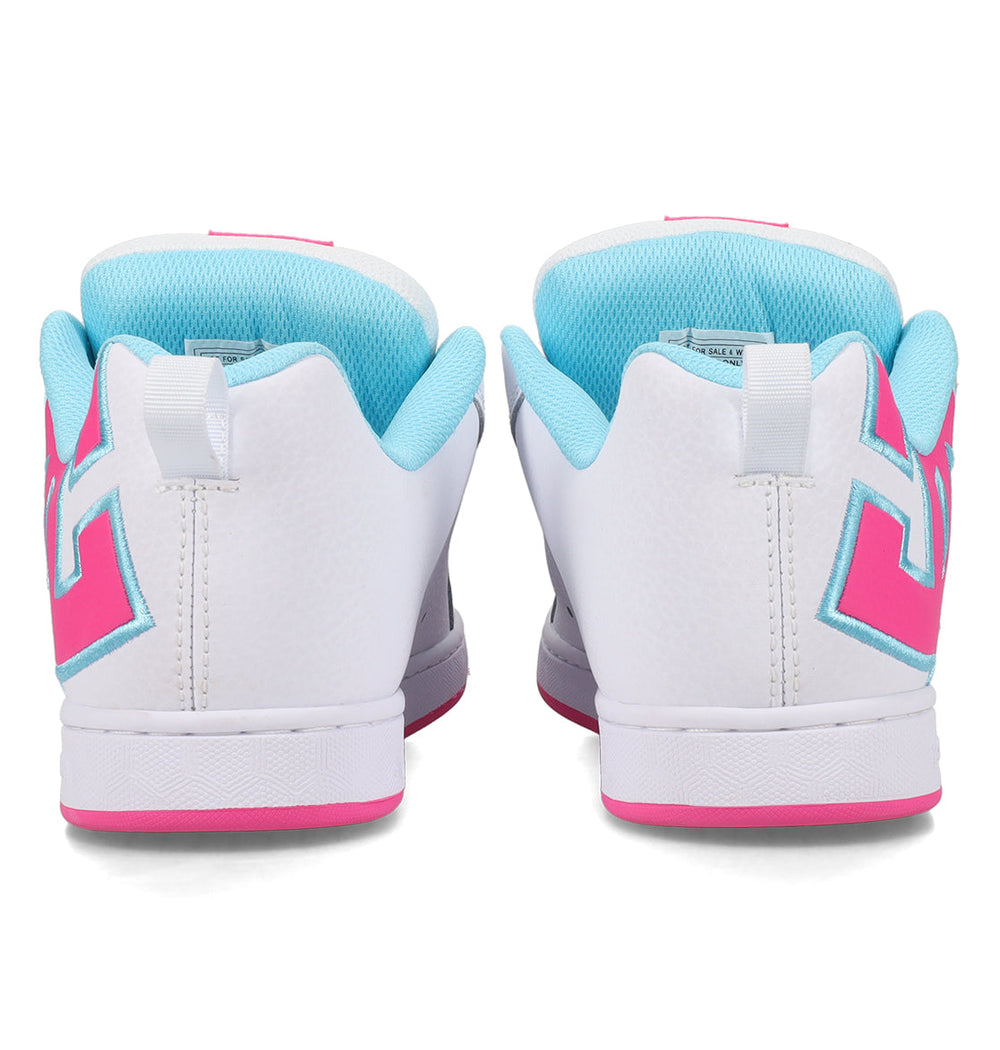 Court Graffik Shoes - Wh/Htpnk/Tur White/Hotpk/Turquoise | DC Shoes