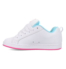 Court Graffik Shoes - Wh/Htpnk/Tur White/Hotpk/Turquoise | DC Shoes