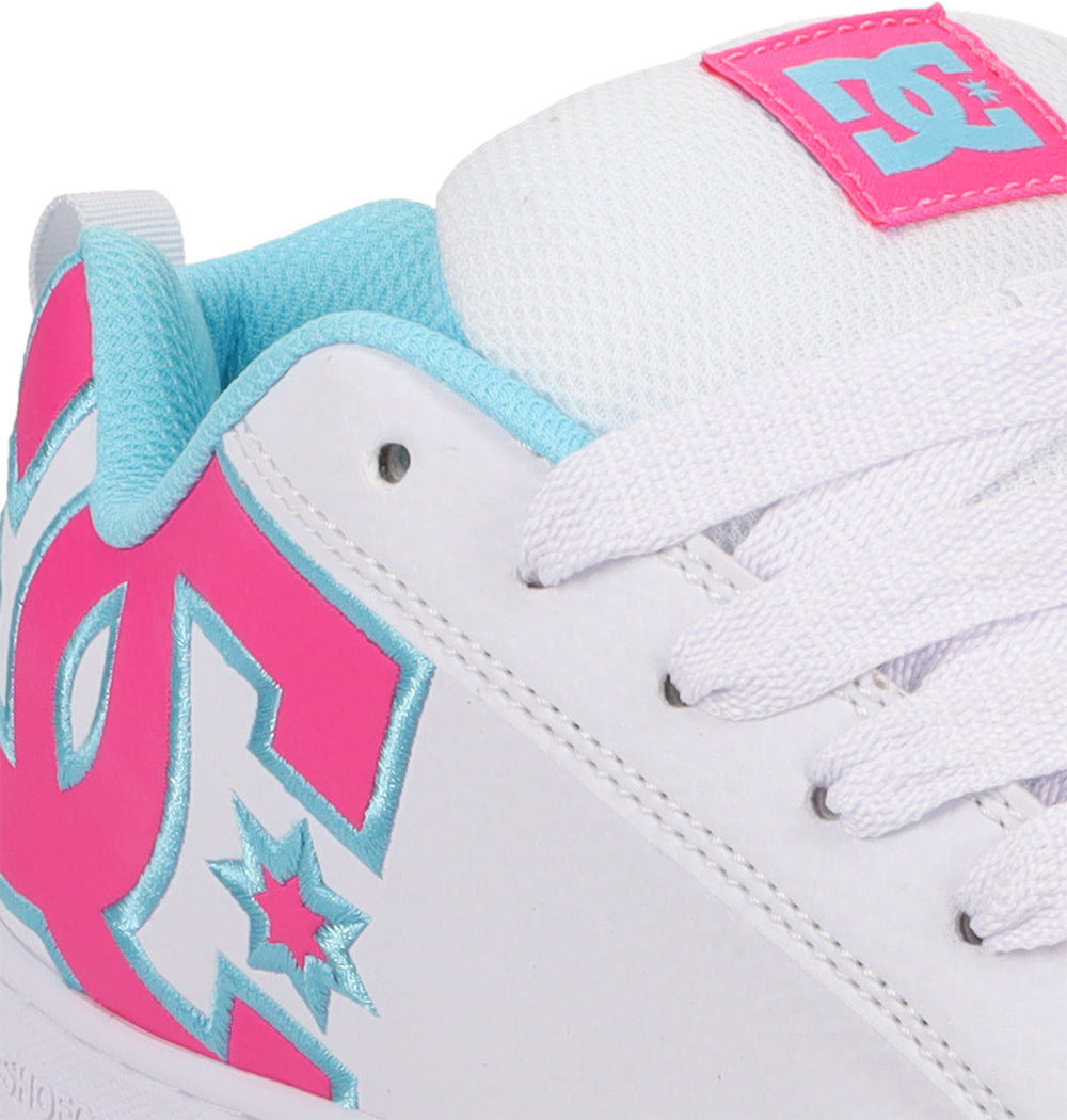 Court Graffik Shoes - Wh/Htpnk/Tur White/Hotpk/Turquoise | DC Shoes