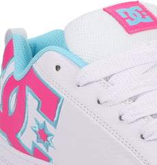 Court Graffik Shoes - Wh/Htpnk/Tur White/Hotpk/Turquoise | DC Shoes
