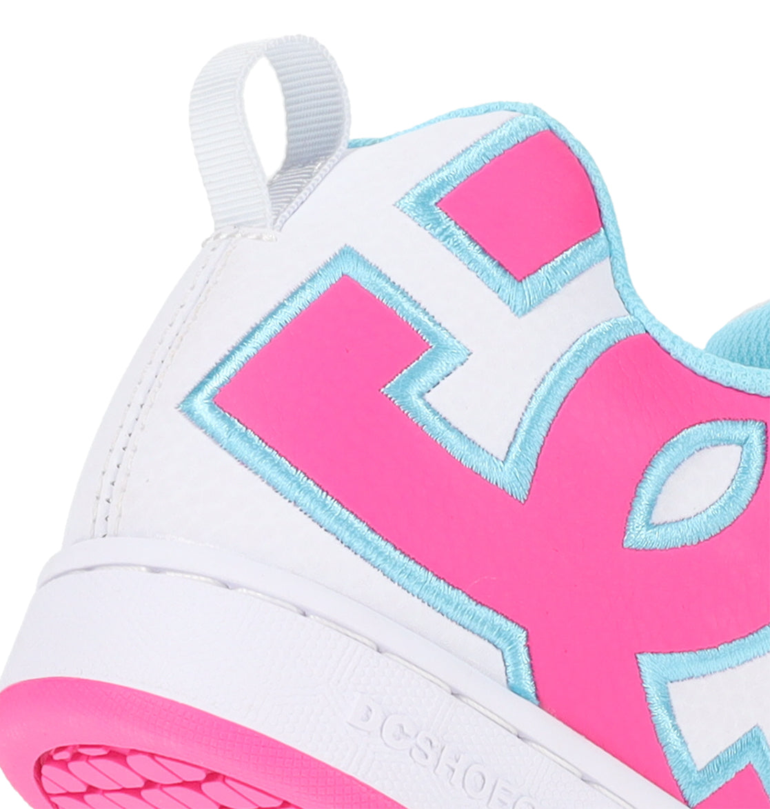 Court Graffik Shoes - Wh/Htpnk/Tur White/Hotpk/Turquoise | DC Shoes