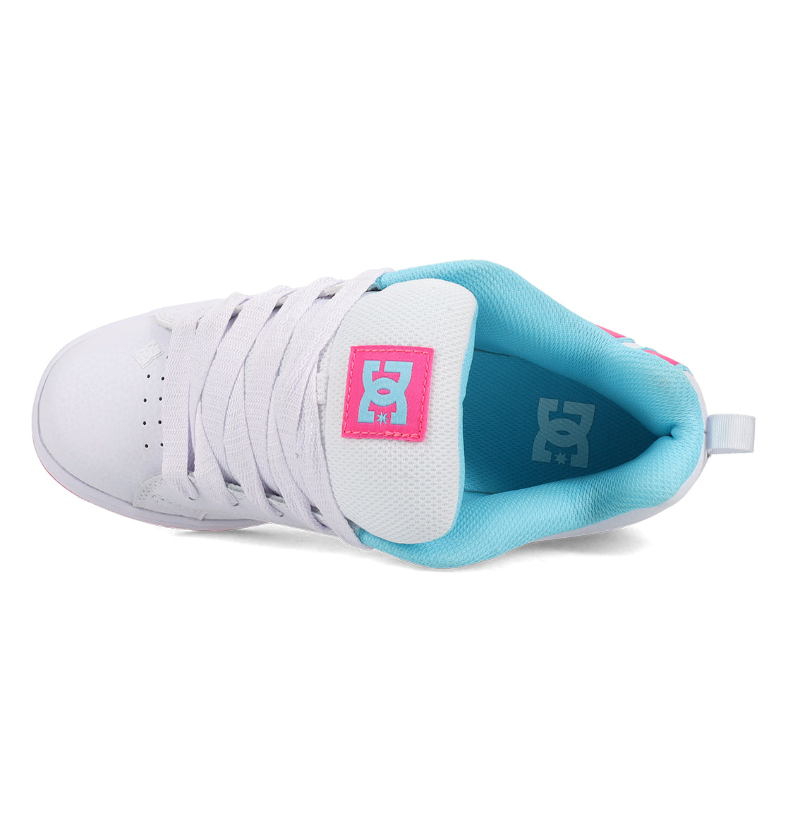 Court Graffik Shoes - Wh/Htpnk/Tur White/Hotpk/Turquoise | DC Shoes