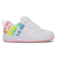 Court Graffik Shoes - Wht/Ltpnk/Mlt White/Ltpnk/Multi | DC Shoes