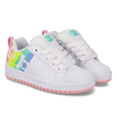Court Graffik Shoes - Wht/Ltpnk/Mlt White/Ltpnk/Multi | DC Shoes