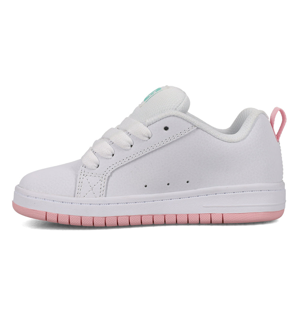 Court Graffik Shoes - Wht/Ltpnk/Mlt White/Ltpnk/Multi | DC Shoes