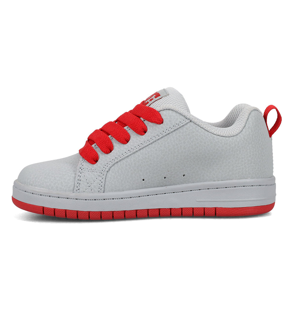Court Graffik Shoes - Grey/Red Gray/Red | DC Shoes