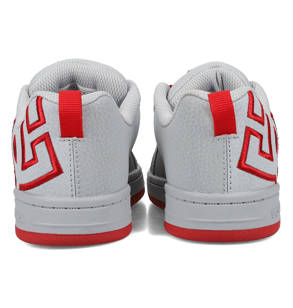Court Graffik Shoes - Grey/Red Gray/Red | DC Shoes
