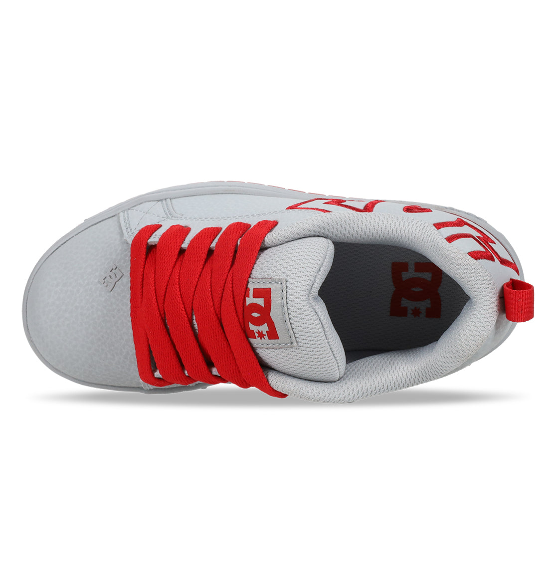 Court Graffik Shoes - Grey/Red Gray/Red | DC Shoes