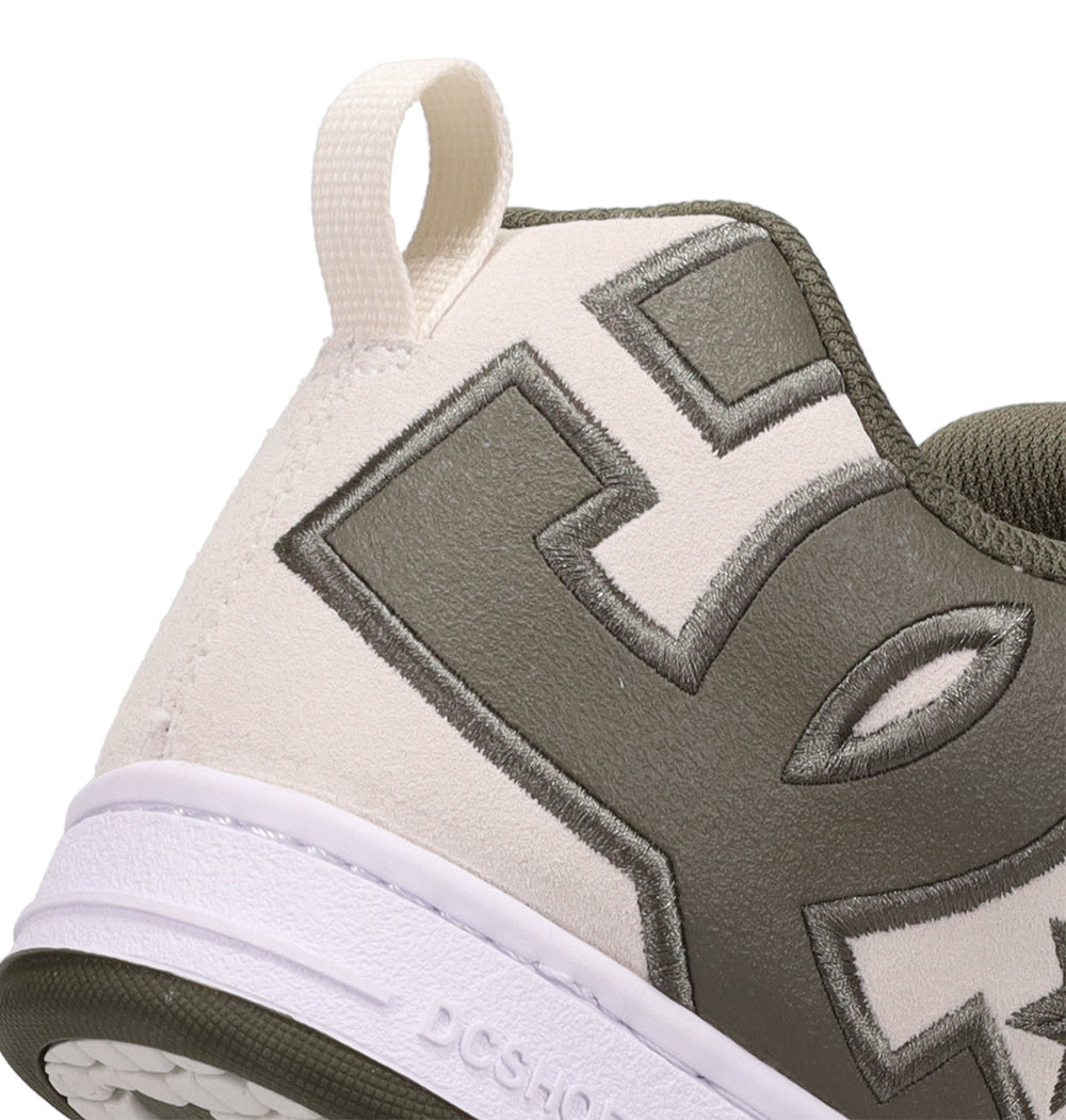 Court Graffik Shoes - Off Wht/Olive Off White/Olive | DC Shoes