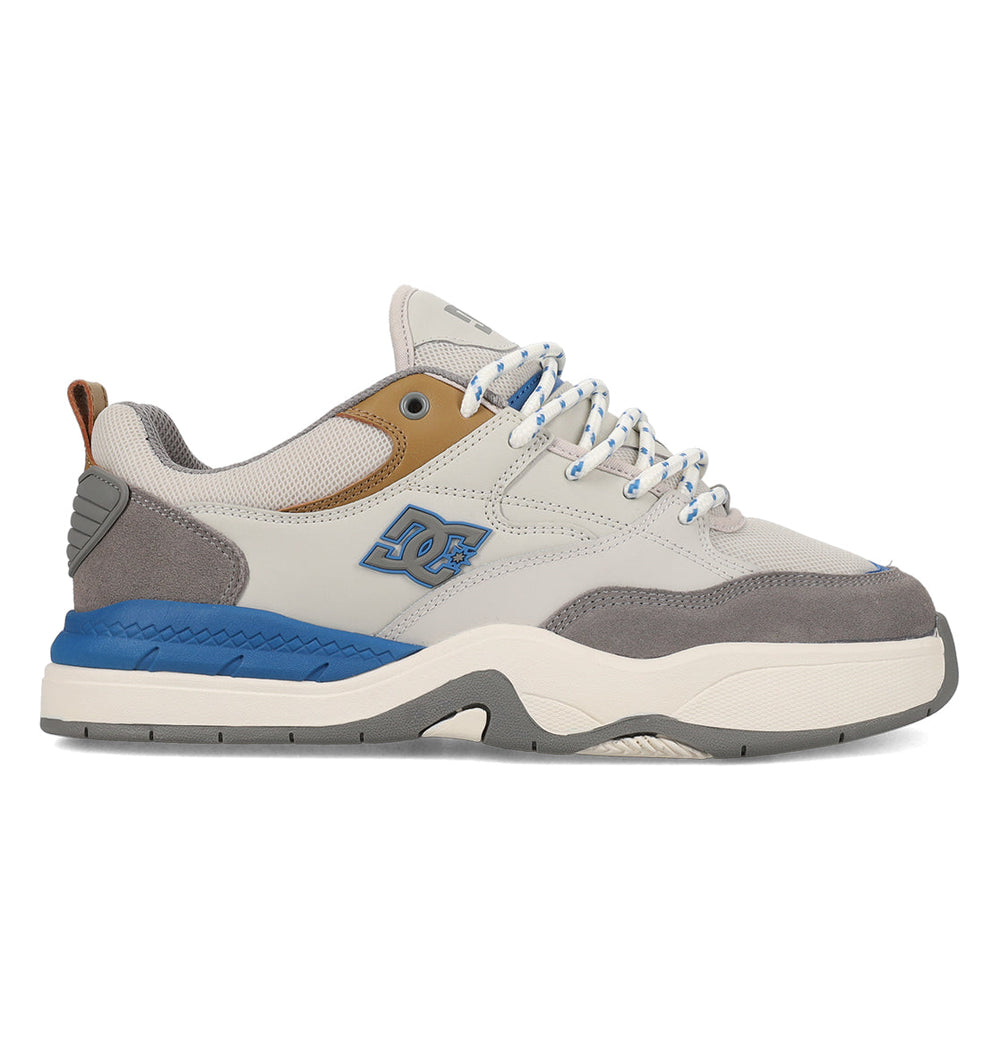Ascend Skate Shoes - Grey/Tan/Blue Grey/Tan/Blue | DC Shoes