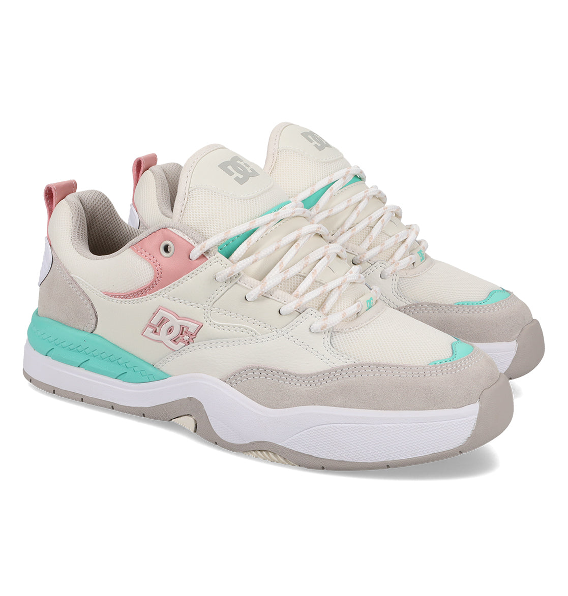 Ascend Skate Shoes - Offwh/Lpk/Tur Off White/Lpnk/Tur | DC Shoes