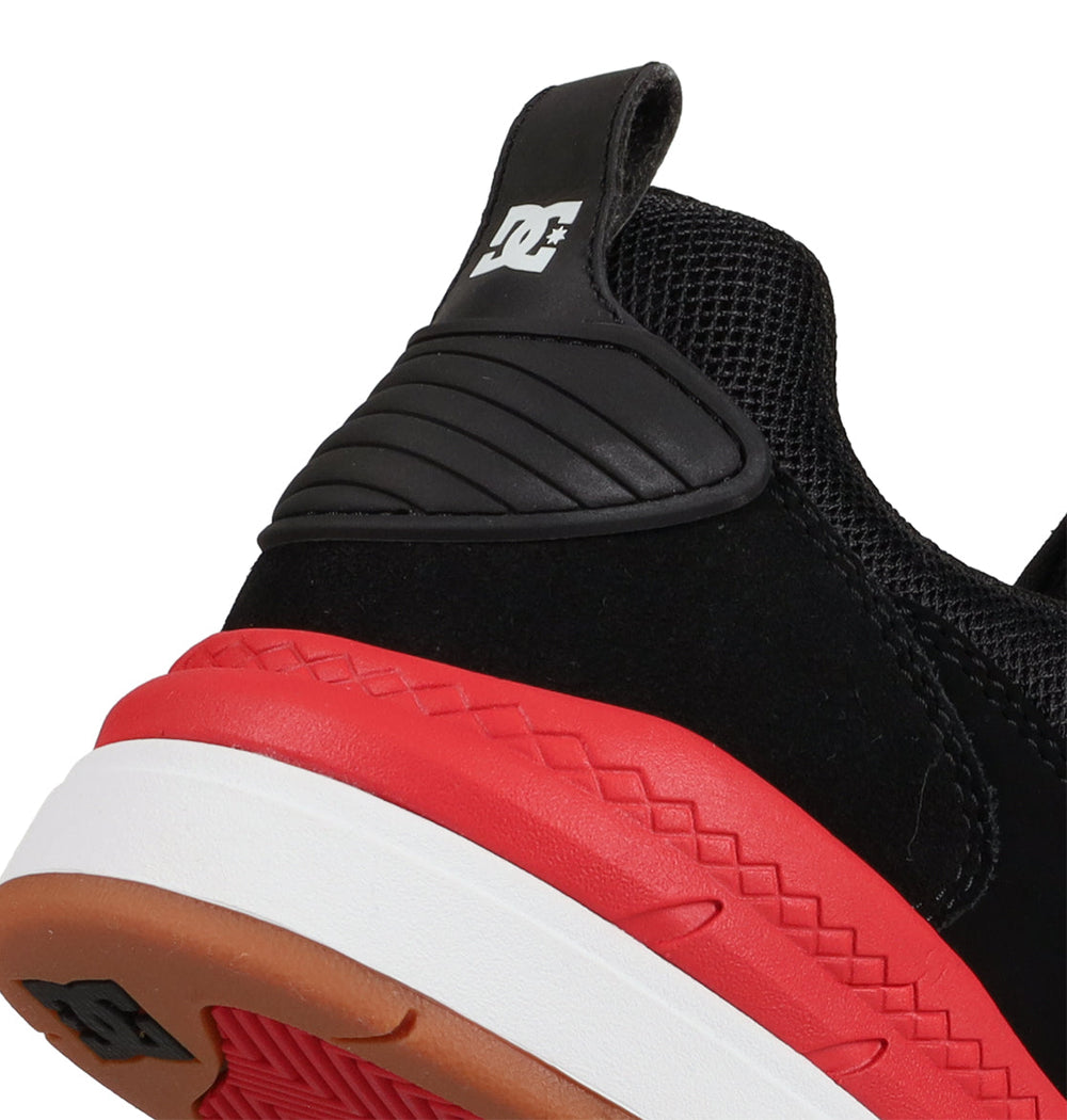 Ascend S Skate Shoes - Black/Black/Red Black/Red | DC Shoes