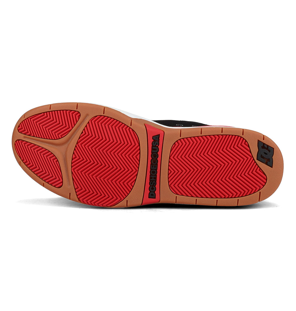Ascend S Skate Shoes - Black/Black/Red Black/Red | DC Shoes