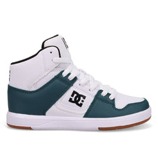 DC Cure High-Top Shoes - Wht/Teal/Gum White/Teal/Gum | DC Shoes