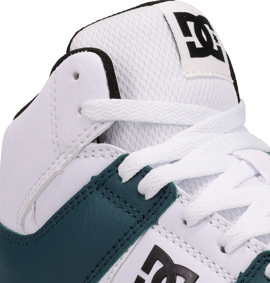 DC Cure High-Top Shoes - Wht/Teal/Gum White/Teal/Gum | DC Shoes