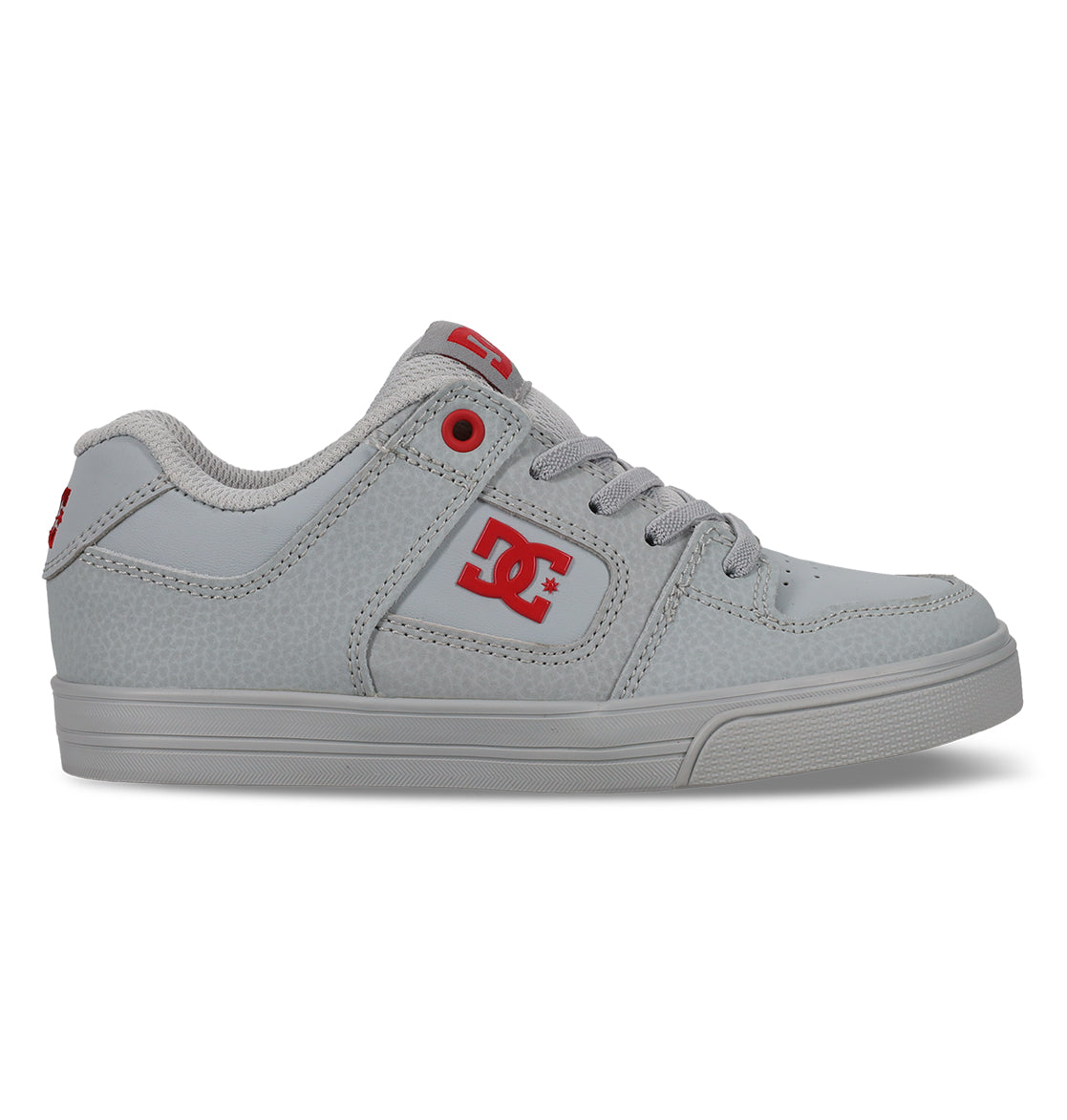 Pure Elastic Lace Shoes - Grey/Grey/Red Gray/Red | DC Shoes