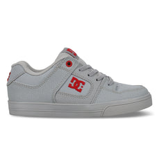 Pure Elastic Lace Shoes - Grey/Grey/Red Gray/Red | DC Shoes
