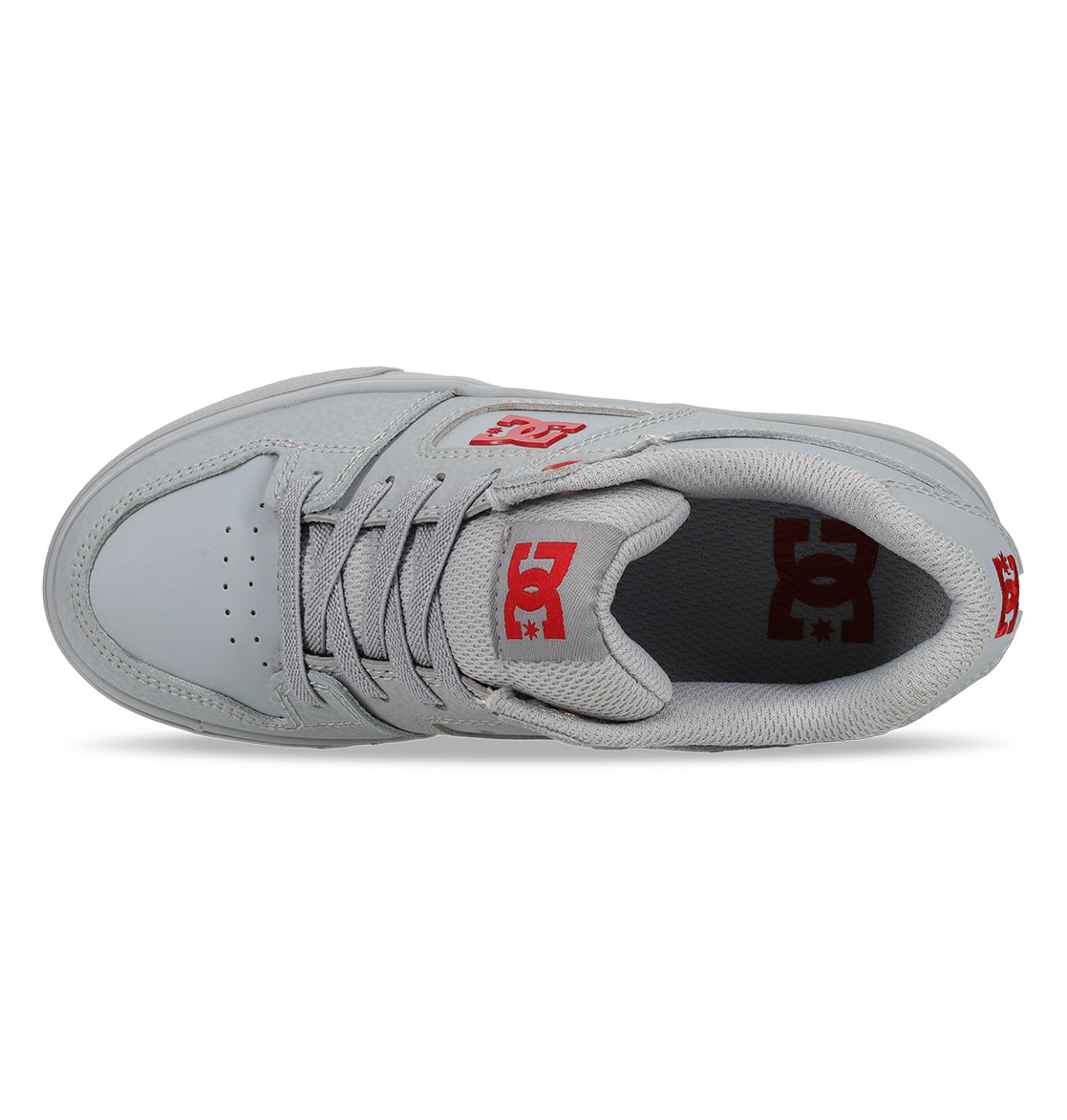 Pure Elastic Lace Shoes - Grey/Grey/Red Gray/Red | DC Shoes