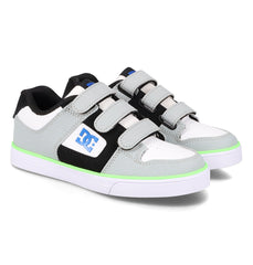 Pure Velcro Shoes - Grey/Black/Blue/Green Grey/Blk/Blue/Grn | DC Shoes