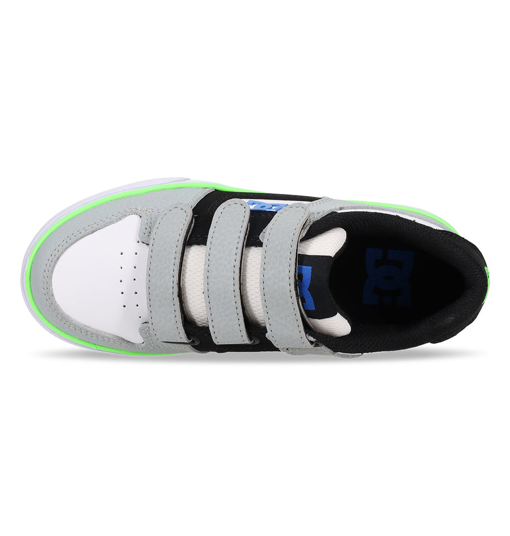 Pure Velcro Shoes - Grey/Black/Blue/Green Grey/Blk/Blue/Grn | DC Shoes