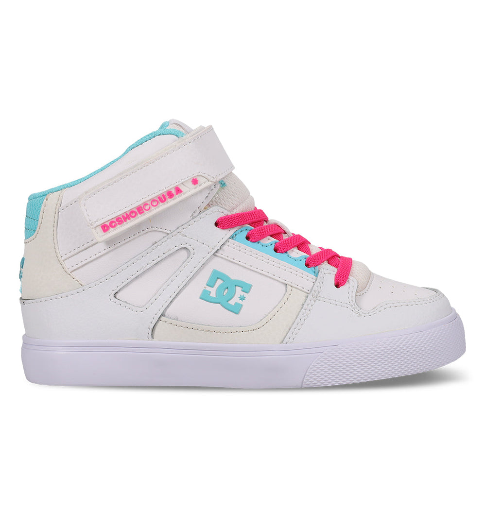 Pure Hi Top Ev Shoes - White/Pink/Blue White/Pink/Blue | DC Shoes