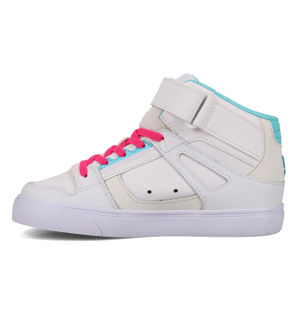 Pure Hi Top Ev Shoes - White/Pink/Blue White/Pink/Blue | DC Shoes