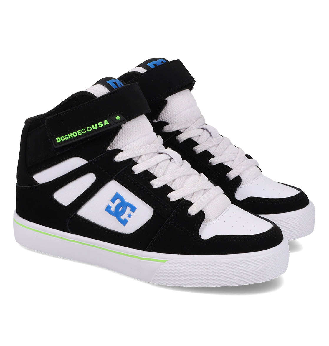Pure Hi Top Ev Shoes - Blk/Blu/Wht Black/Blue/White | DC Shoes