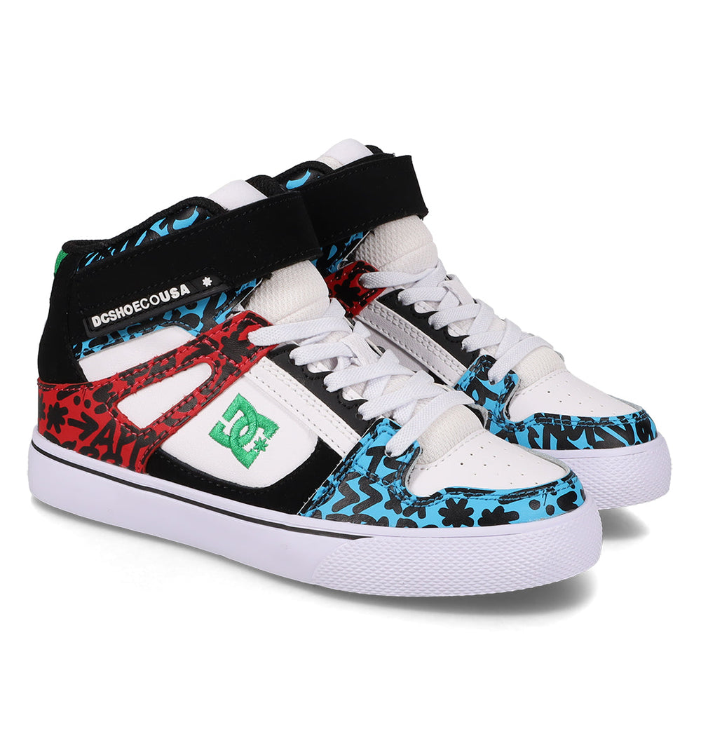 Pure Hi Top Ev Shoes - Blue/Red/White Blue/Red/White | DC Shoes