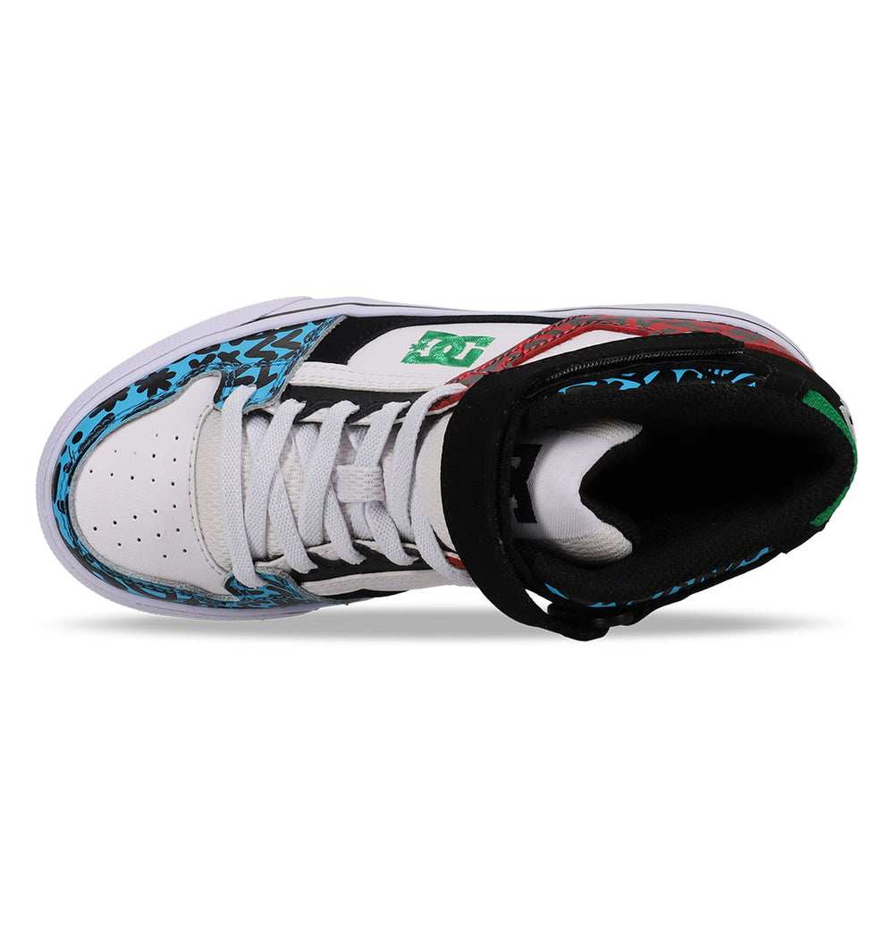 Pure Hi Top Ev Shoes - Blue/Red/White Blue/Red/White | DC Shoes