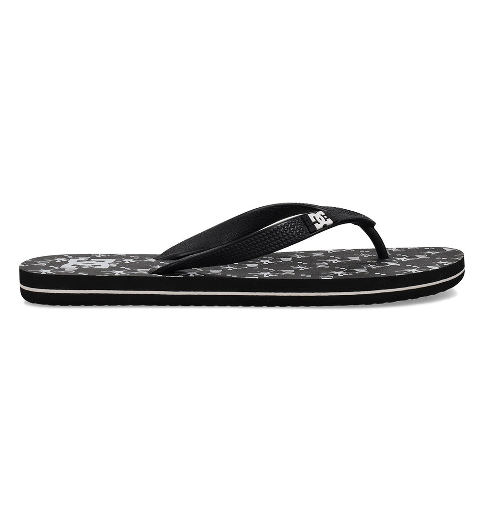 Spray Graffik Slides - Black/Wht Prt Black/White | DC Shoes