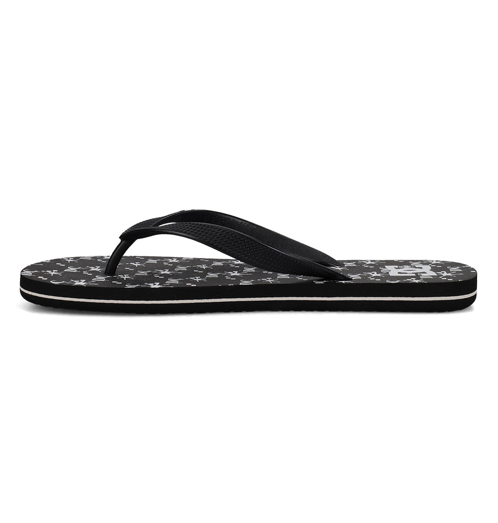 Spray Graffik Slides - Black/Wht Prt Black/White | DC Shoes