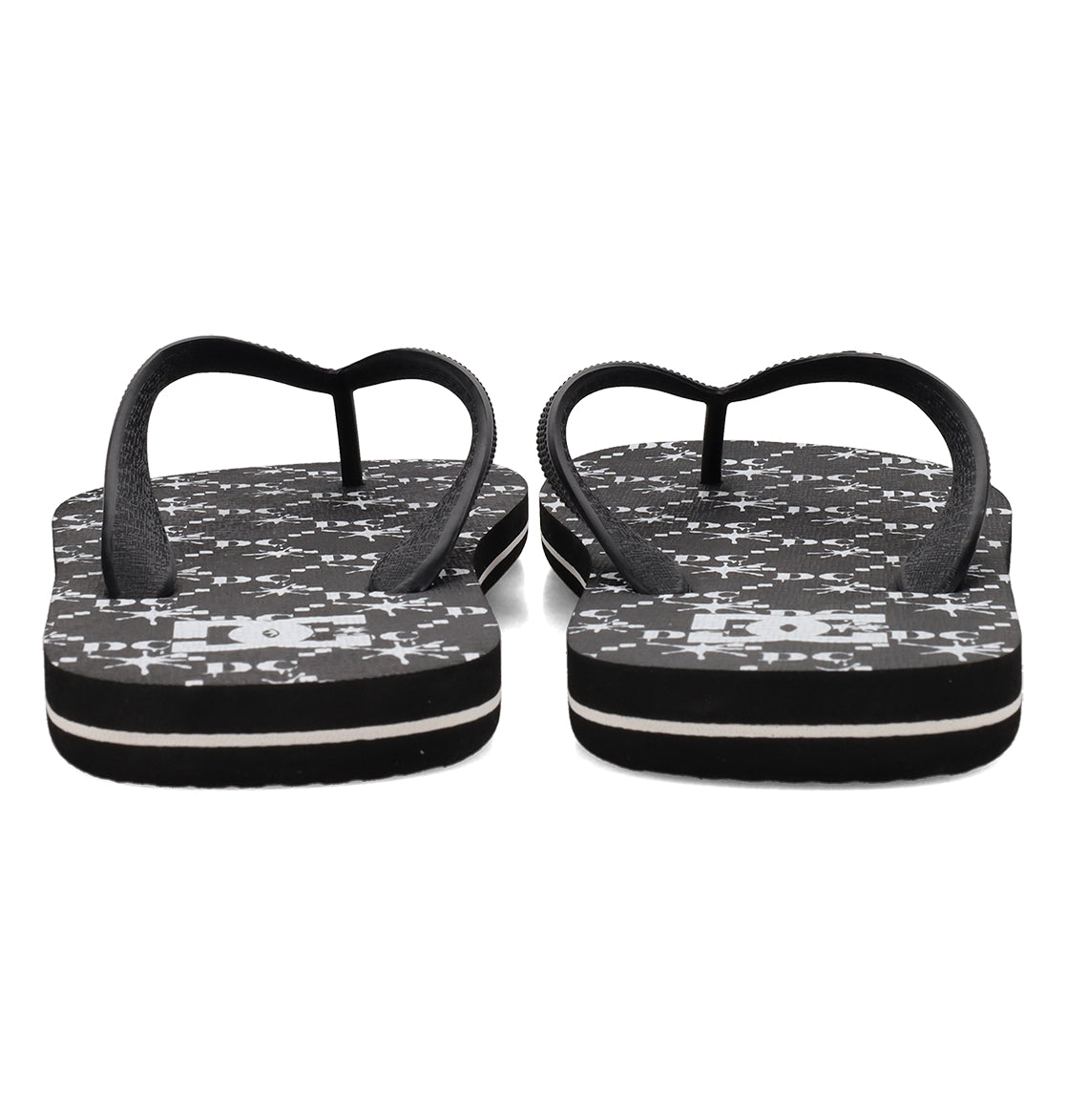 Spray Graffik Slides - Black/Wht Prt Black/White | DC Shoes