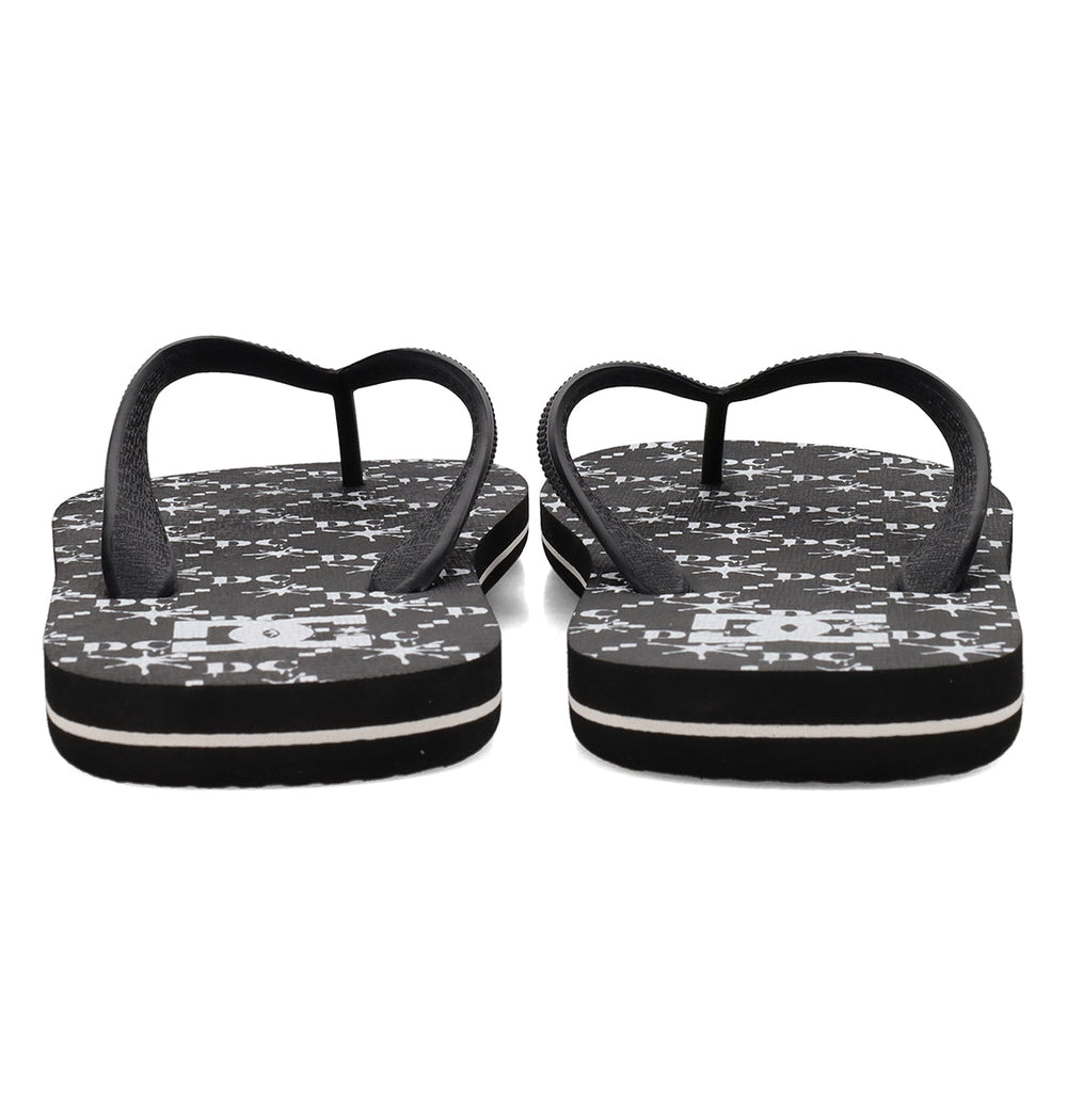 Spray Graffik Slides - Black/Wht Prt Black/White | DC Shoes