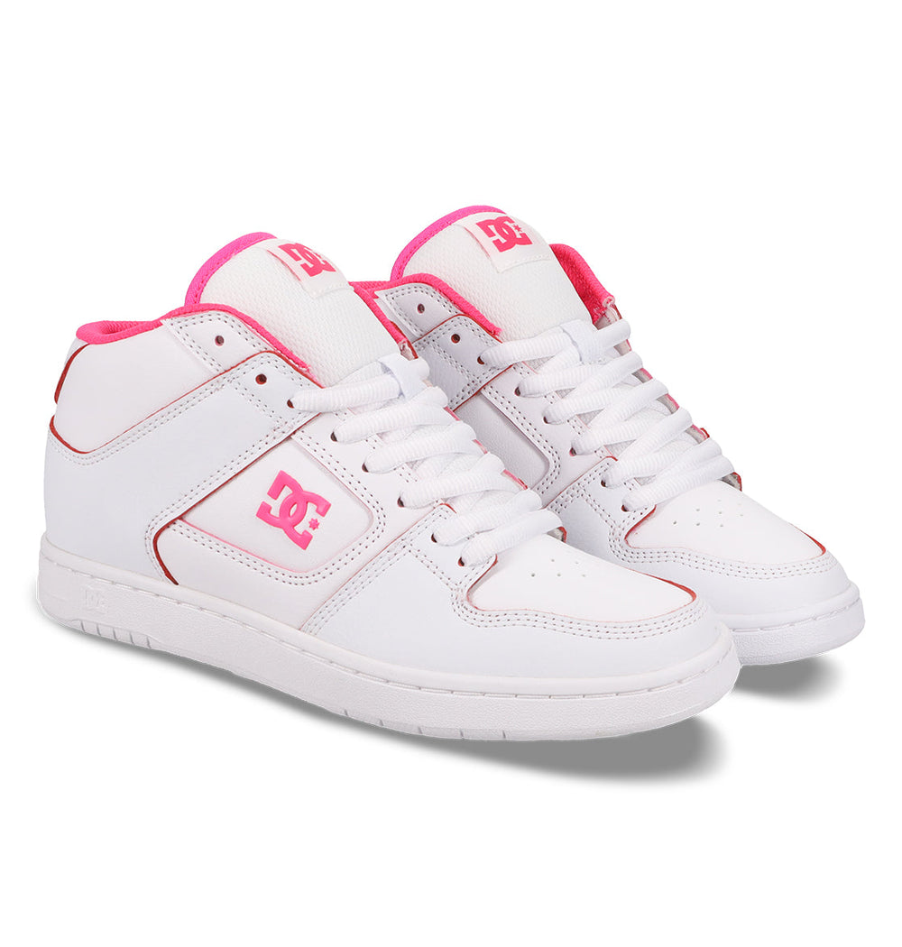 Manteca 4 Hi High-Top Shoes - Mid Wht/Wht/Htpnk White/Hushpnk | DC Shoes