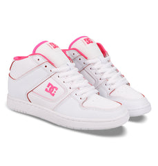 Manteca 4 Hi High-Top Shoes - Mid Wht/Wht/Htpnk White/Hushpnk | DC Shoes