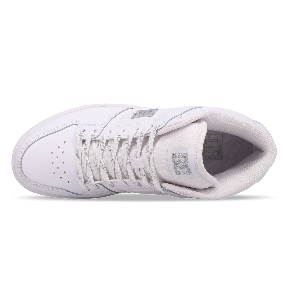 Manteca 4 Hi High-Top Shoes - Mid Wht/Wht/Slv White Silver | DC Shoes