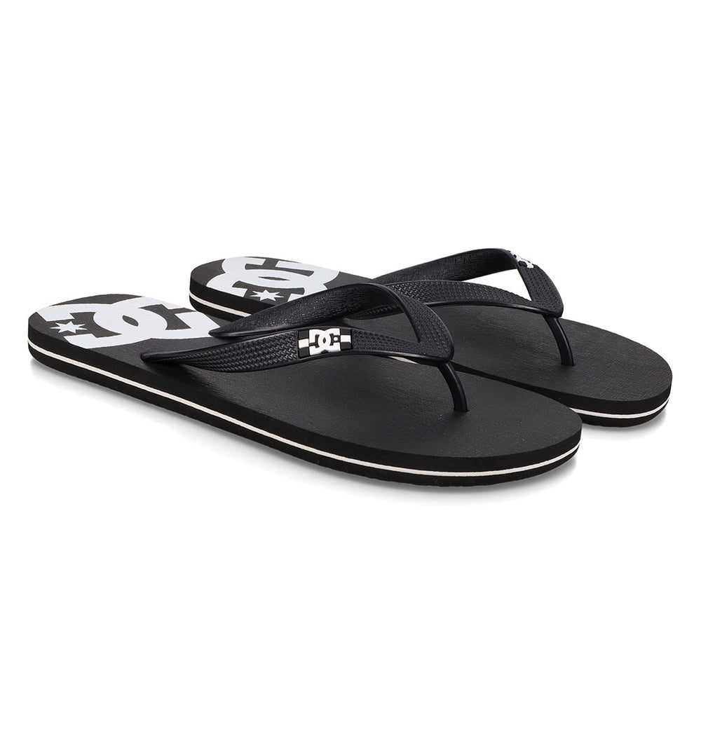 Spray Slides - Black / Black / White | DC Shoes