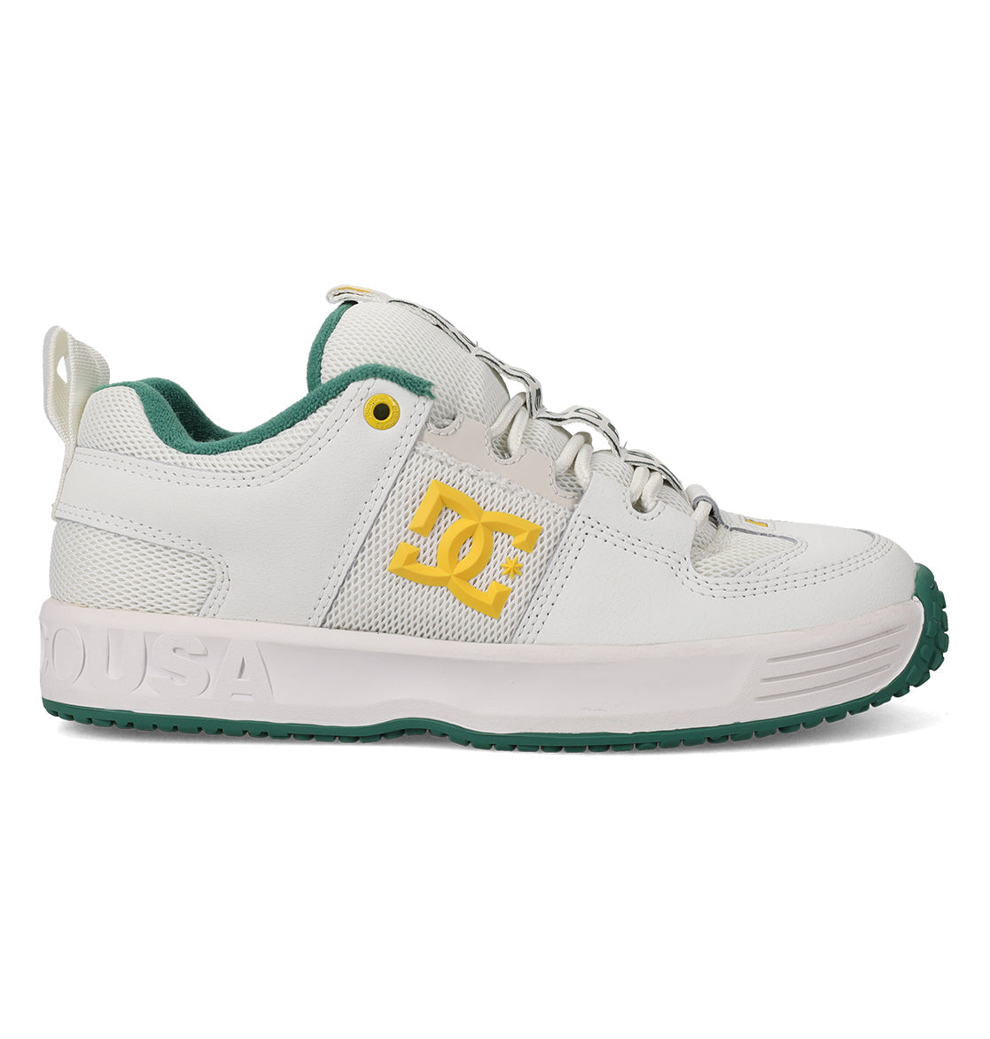 Lynx OG Skate Shoes - Off White/Yellow/Green | DC Shoes