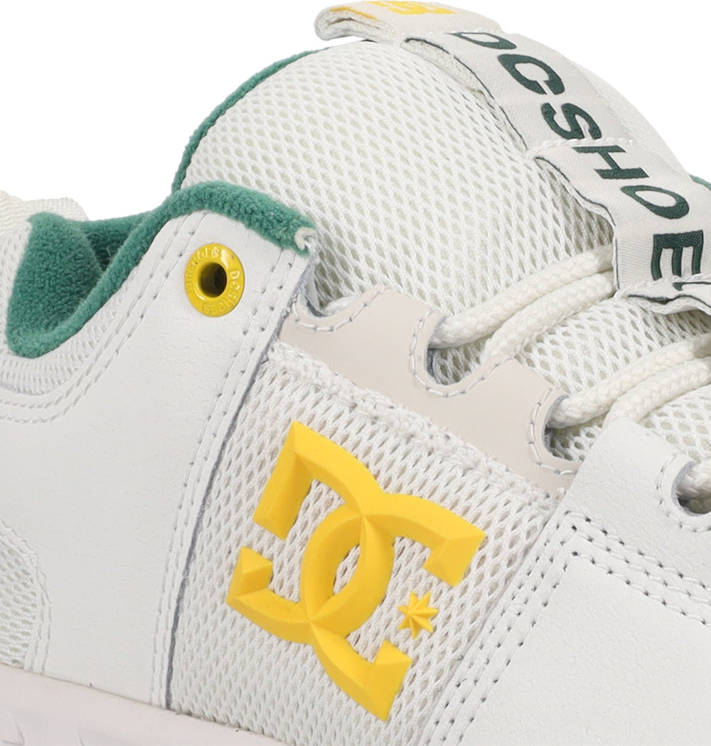 Lynx OG Skate Shoes - Off White/Yellow/Green | DC Shoes